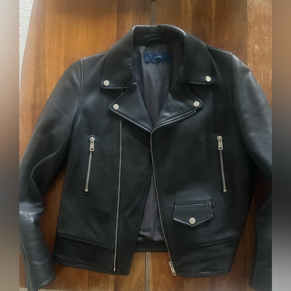 Leather moto jacket - Japanese brand SHIPS